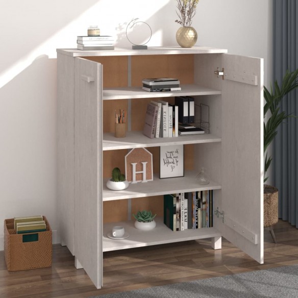 Armoire à chaussures HAMAR Blanc 85x40x108 cm Bois de pin