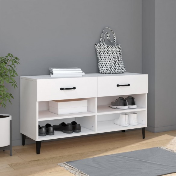Armoire à chaussures Blanc 102x35x55 cm 