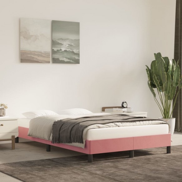 Lit Rose 120x200 cm Velours