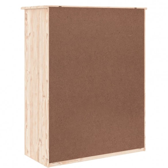 Armoire à chaussures ALTA 77x35x96 cm bois massif de pin