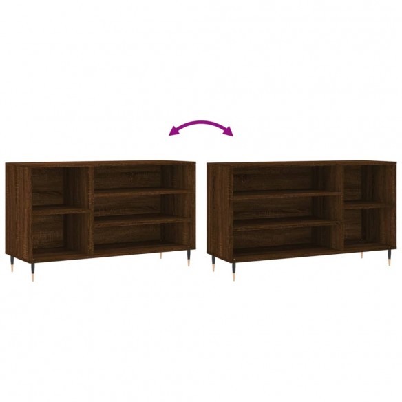 Armoire à chaussures Chêne marron 102x36x60cm 