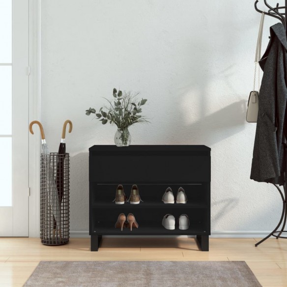 Armoire à chaussures Noir 70x36x60 cm 