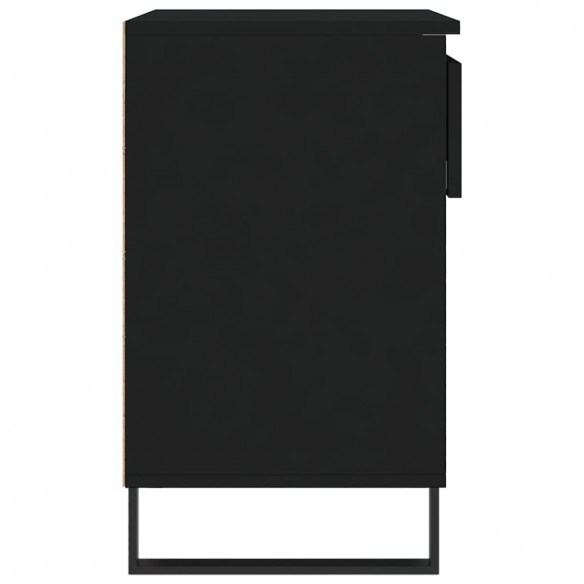 Armoire à chaussures Noir 70x36x60 cm 