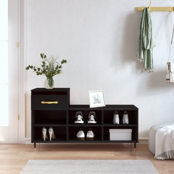 Armoire à chaussures Noir 102x36x60 cm 