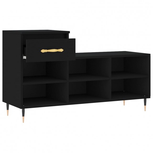 Armoire à chaussures Noir 102x36x60 cm 