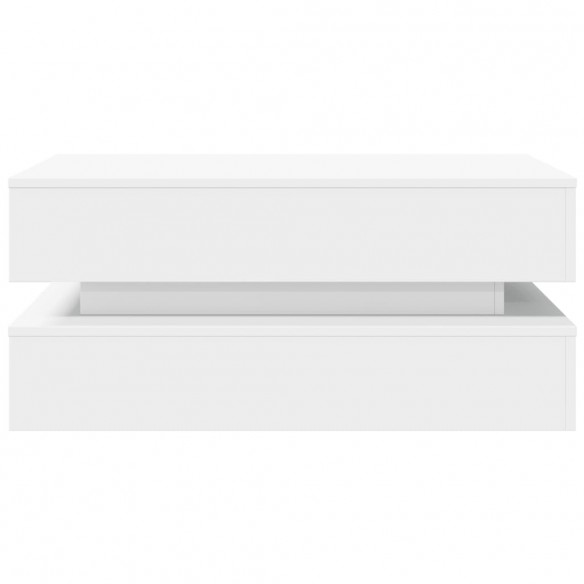 Table basse avec lumières LED blanc 90x50x40 cm Table basse avec lumières LED blanc 90x50x40 cm