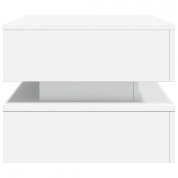 Table basse avec lumières LED blanc 90x50x40 cm Table basse avec lumières LED blanc 90x50x40 cm