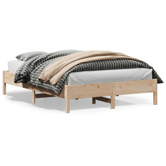 Lit 140x200 cm bois de pin massif