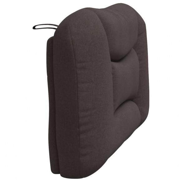 Coussin de tête de lit marron foncé 100 cm tissu