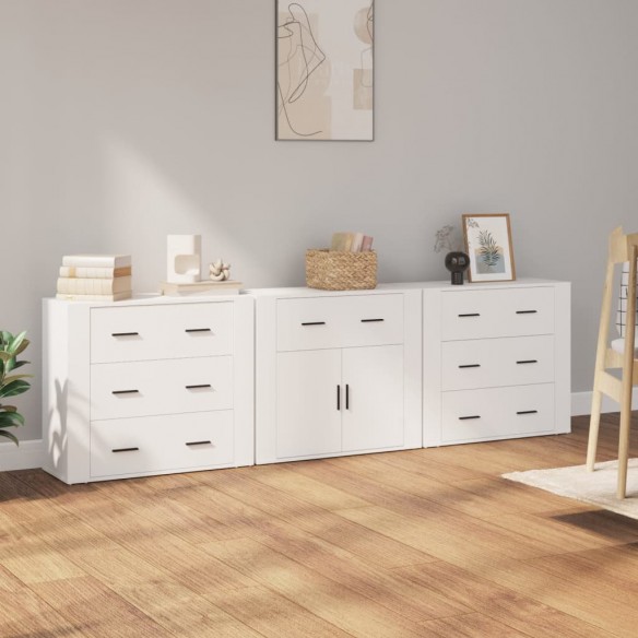 Buffets 3 pcs Blanc 