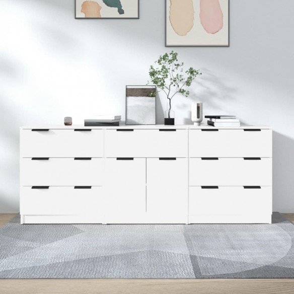 Buffets 3 pcs Blanc 