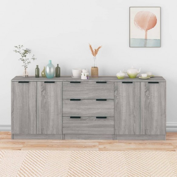 Buffets 3 pcs Sonoma gris 