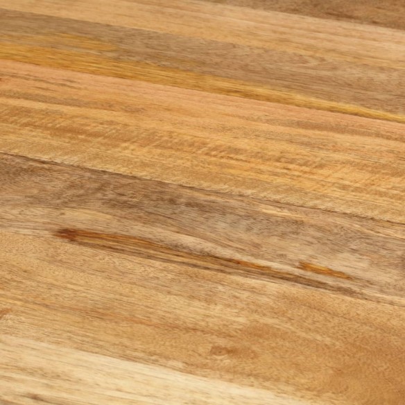 Table à dîner Ø110x78 cm Bois de manguier massif et acier Table à dîner Ø110x78 cm Bois de manguier massif et acier
