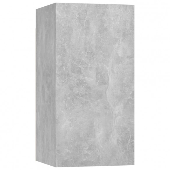 Ensemble de meuble TV 10 pcs Gris béton Aggloméré