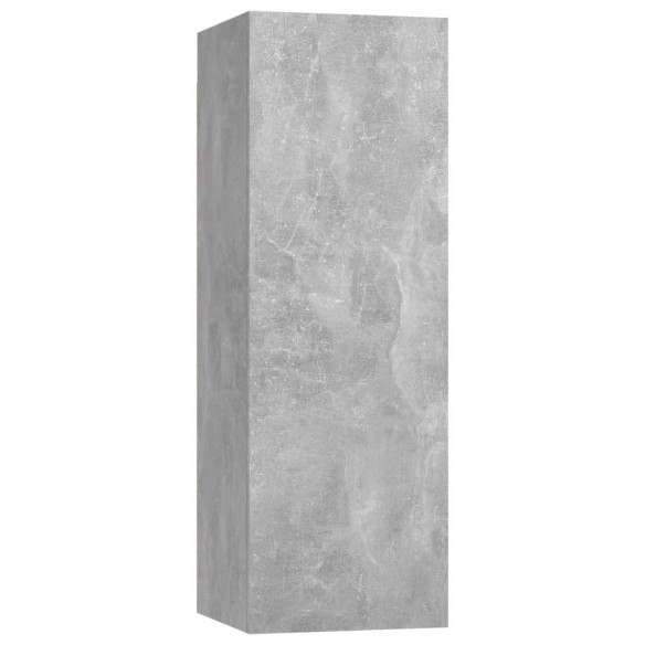 Ensemble de meuble TV 10 pcs Gris béton Aggloméré
