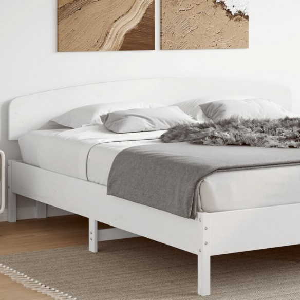 Tête de lit blanc 200 cm bois massif de pin