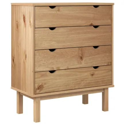Armoire à tiroirs 76,5x39,5x90 cm Bois de pin massif 2
