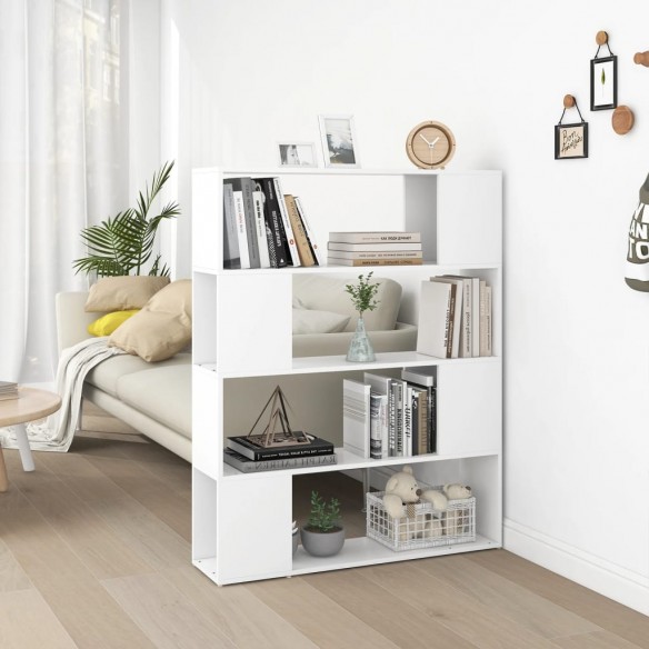 Bibliothèque/Séparateur de pièce Blanc 100x24x124 cm