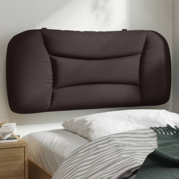Coussin de tête de lit marron foncé 80 cm tissu