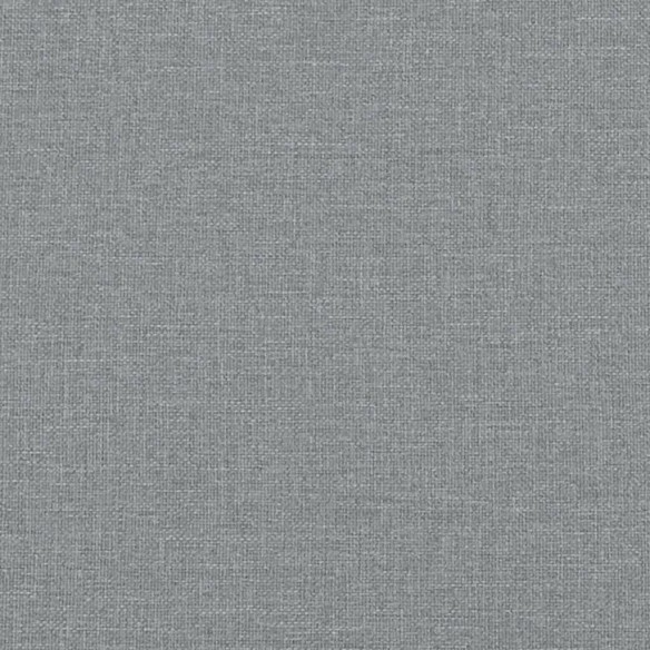 Canapé-lit à 2 places avec repose-pied gris clair tissu