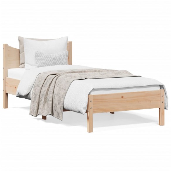 Lit 100x200 cm bois de pin massif