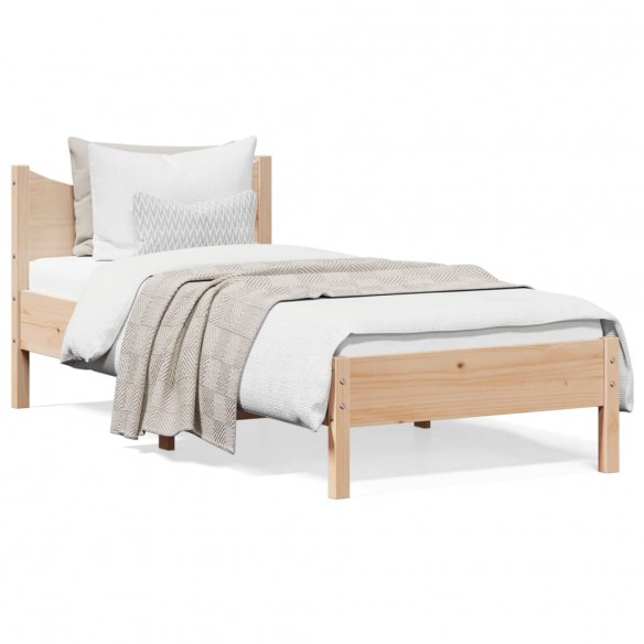Lit 90x200 cm bois de pin massif