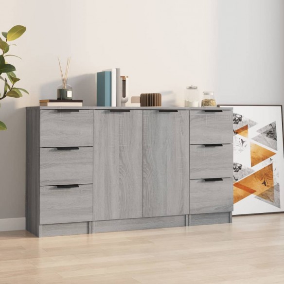 Buffets 3 pcs Sonoma gris 