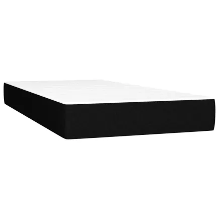 Matelas de lit à ressorts ensachés noir 120x190x20 cm Tissu 2