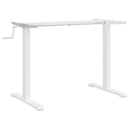 Cadre de bureau debout blanc (94-135)x60x(70-114) cm acier 2