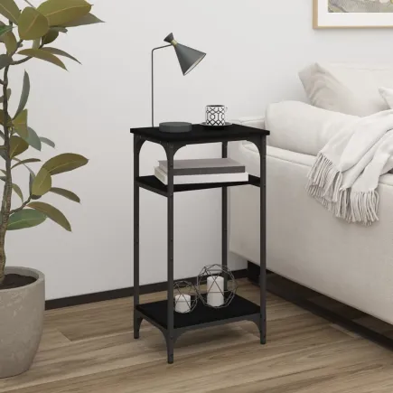 Table d'appoint Noir 40x30x75 cm
