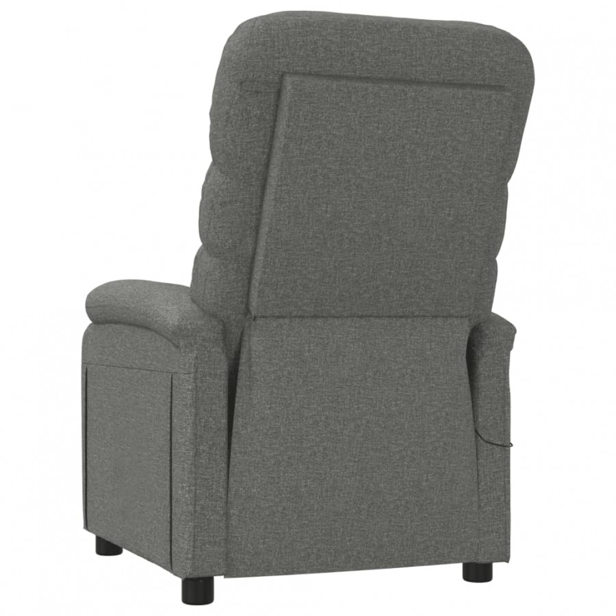 Fauteuil de massage Gris foncé Tissu