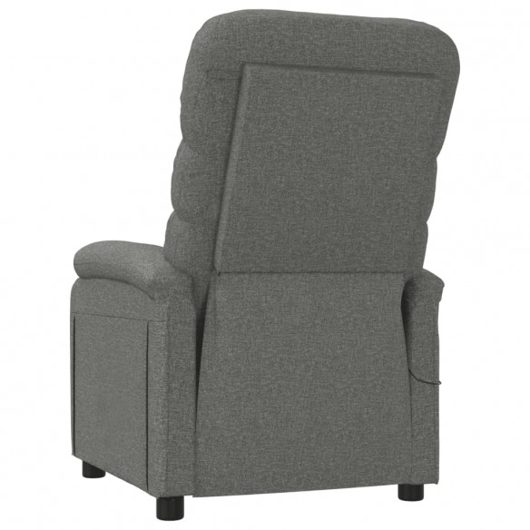 Fauteuil de massage Gris foncé Tissu Fauteuil de massage Gris foncé Tissu