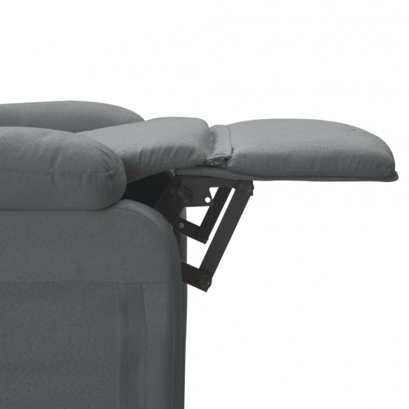 Fauteuil de massage Gris foncé Tissu Fauteuil de massage Gris foncé Tissu