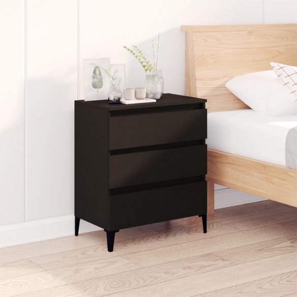 Buffet Noir 60x35x70 cm 