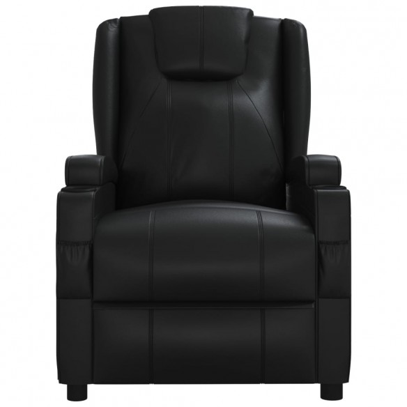 Fauteuil électrique de massage Noir Similicuir Fauteuil électrique de massage Noir Similicuir