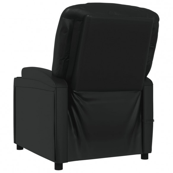 Fauteuil électrique de massage Noir Similicuir Fauteuil électrique de massage Noir Similicuir