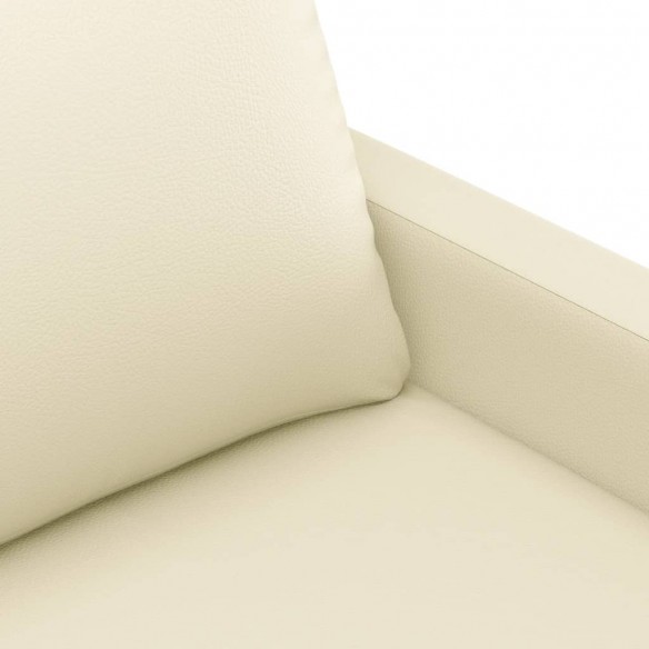 Fauteuil Crème 60 cm Similicuir