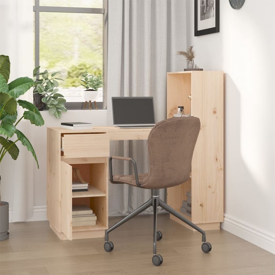 Bureau 110x53x117 cm Bois massif de pin