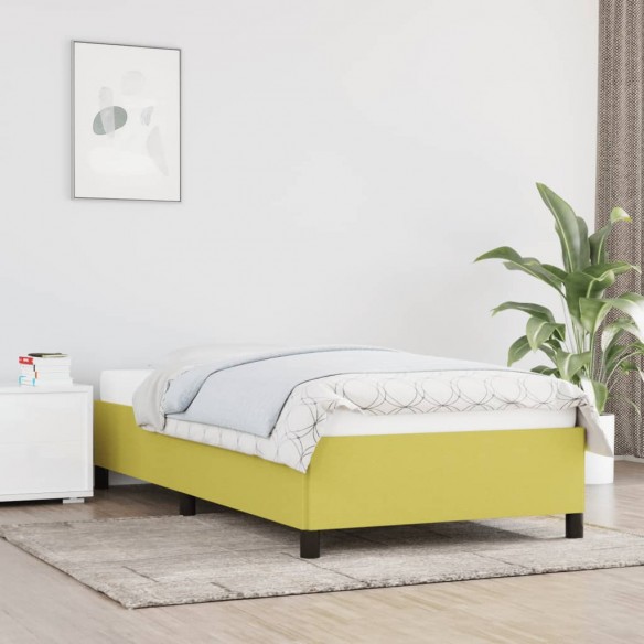 Lit Vert 90x200 cm Tissu