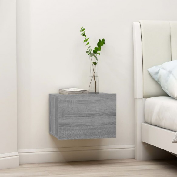 Table de chevet Sonoma gris 40x30x30 cm 