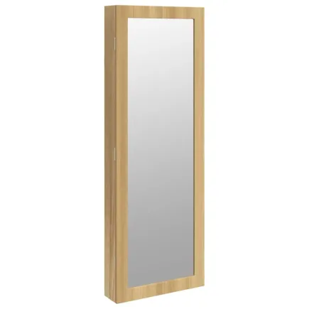 Armoire à bijoux avec miroir et éclairage LED mural 2
