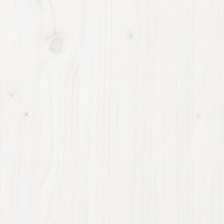 Table basse Blanc 71x49x55 cm Bois massif de pin