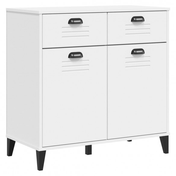Buffet VIKEN blanc 80x40x80 cm bois massif de pin Buffet VIKEN blanc 80x40x80 cm bois massif de pin