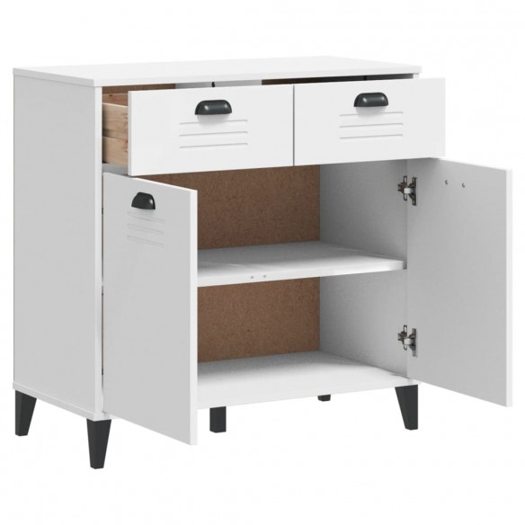 Buffet VIKEN blanc 80x40x80 cm bois massif de pin Buffet VIKEN blanc 80x40x80 cm bois massif de pin