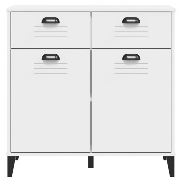 Buffet VIKEN blanc 80x40x80 cm bois massif de pin Buffet VIKEN blanc 80x40x80 cm bois massif de pin