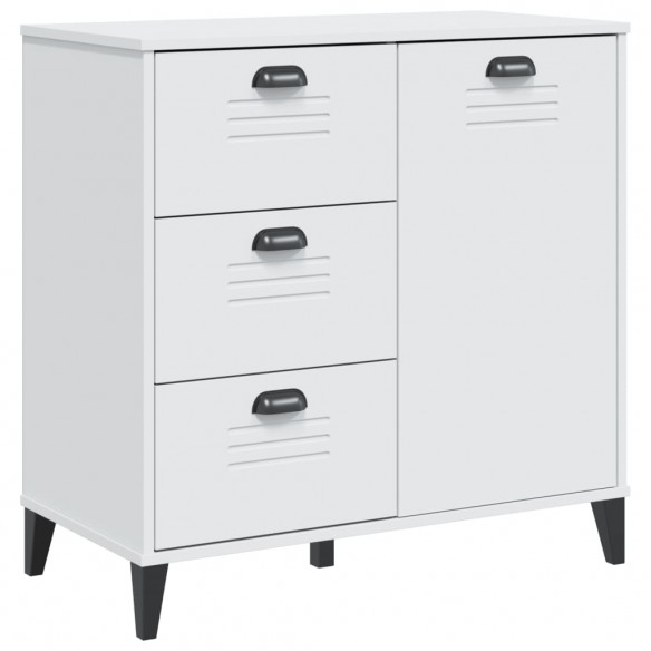 Buffet VIKEN blanc 80x40x80 cm bois massif de pin Buffet VIKEN blanc 80x40x80 cm bois massif de pin