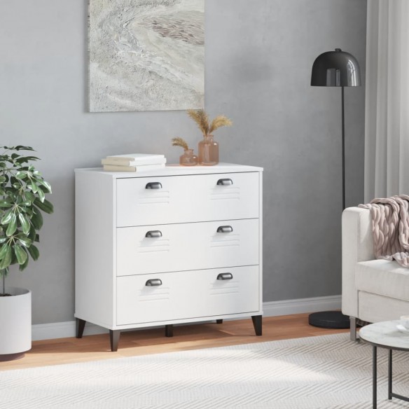 Commode VIKEN blanc bois de pin solide Commode VIKEN blanc bois de pin solide