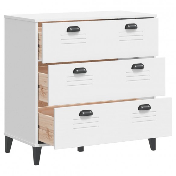 Commode VIKEN blanc bois de pin solide Commode VIKEN blanc bois de pin solide