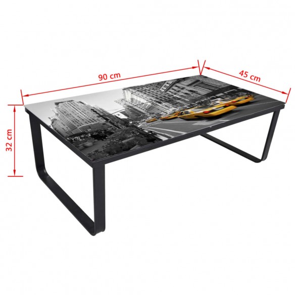 Table basse avec dessus de table rectangulaire Table basse avec dessus de table rectangulaire