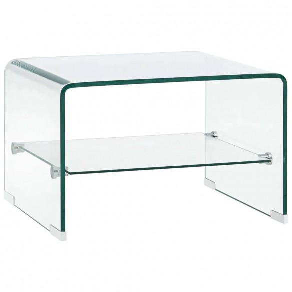 Table basse Clair 50 x 45 x 33 cm Verre trempé